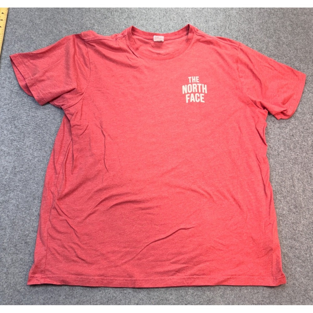 The North Face Men's XXL Red T-Shirt‎ Never Stop Exploring Graphic USA Made Vtg